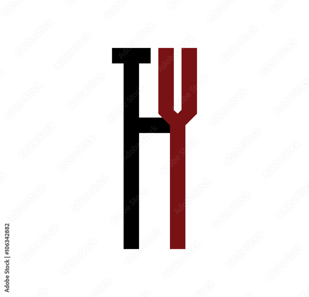 TY initial logo red and black TY initial logo red and black