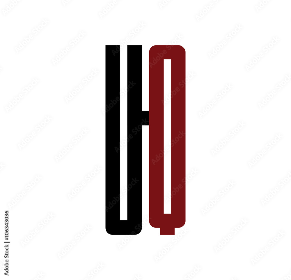 UQ initial logo red and black UQ initial logo red and black