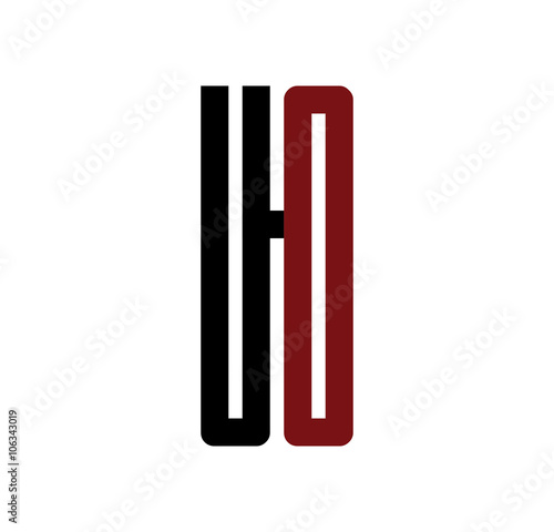 UO initial logo red and black