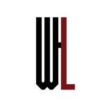 WL initial logo red and black