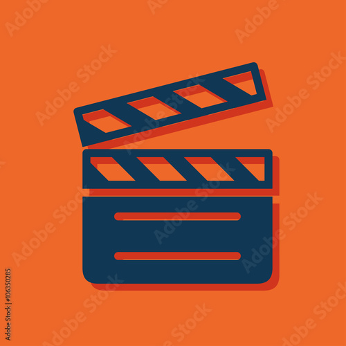 film clapperboard vector icon