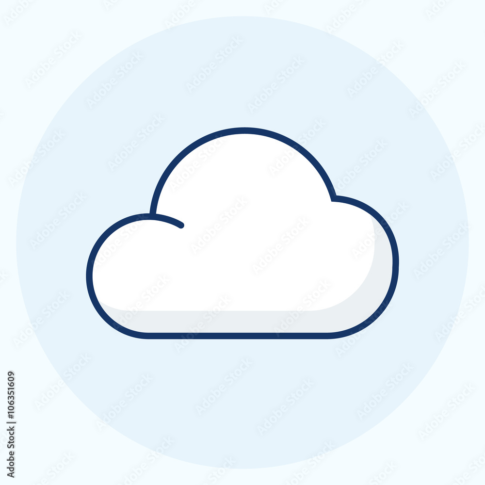 Vector cloud icon Vector cloud icon
