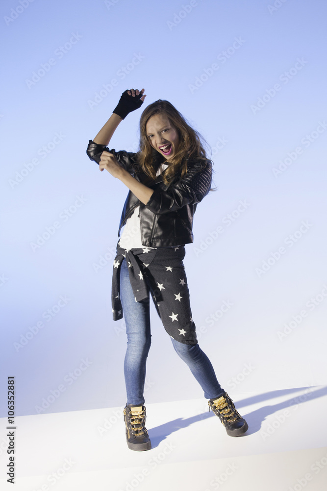 Obraz premium rockers's style girl