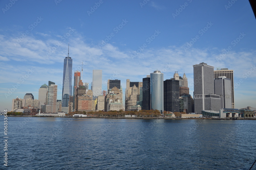 Naklejka premium manhattan skyline