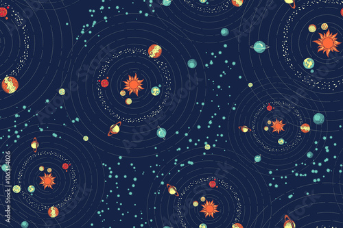 Seamless galaxy pattern