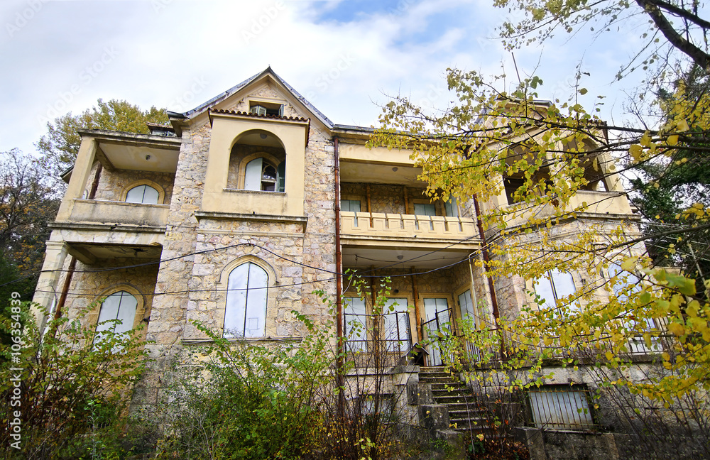 abandoned house of Tatoi Palace, the place where stayed the former greek Royal family