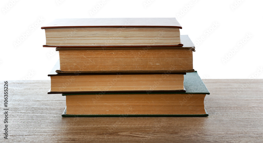 Few books on table Few books on table