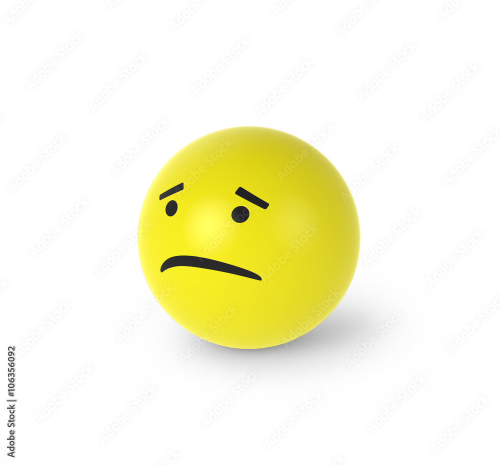 Fototapeta premium Ängstlicher Smiley 