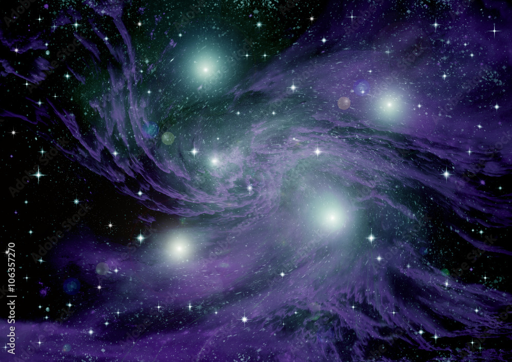 Obraz premium galaxy in a free space