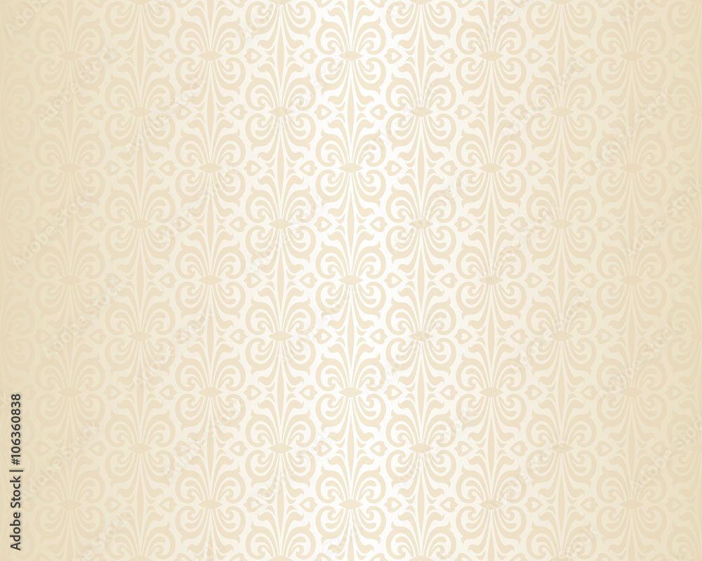 Bright wedding beige luxury vintage wallpaper background pattern Stock  Vector | Adobe Stock