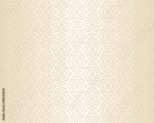 Bright wedding beige luxury vintage wallpaper background pattern