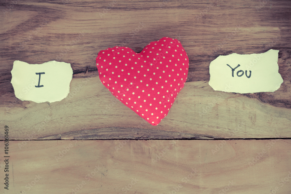 I love You with heart decoration I love You with heart decoration