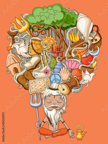 Dream and thought of Indian Sadhu, saint