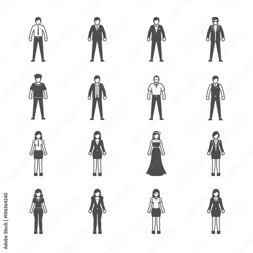 People icons set People icons set