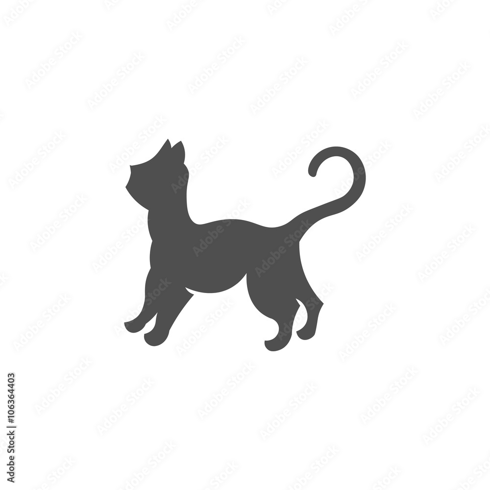 Cat logo vector illustration