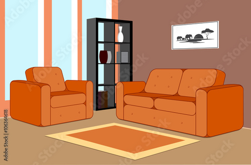  interior of the modern room