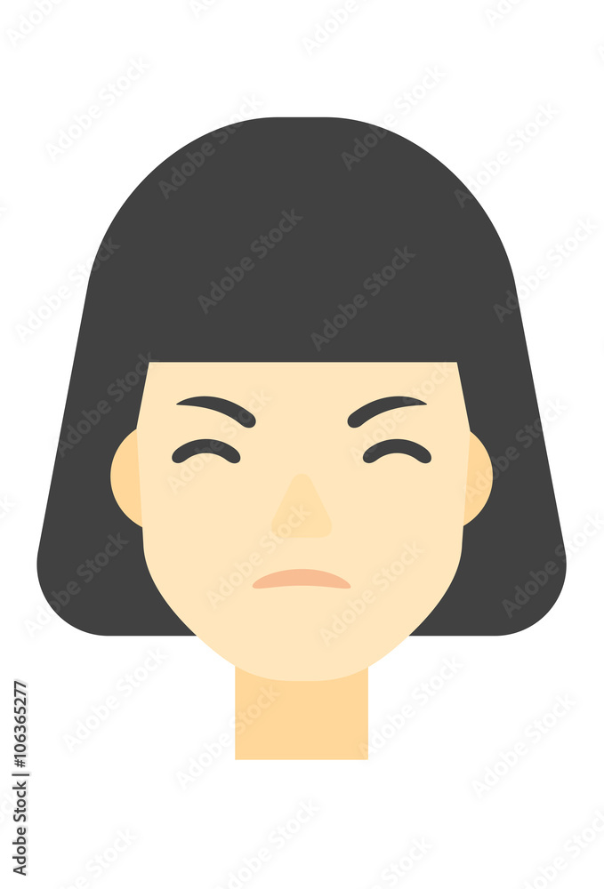 Detesting angry woman. Detesting angry woman.