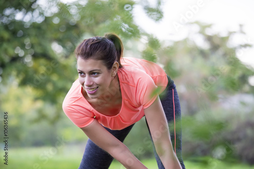 Woman having a workout