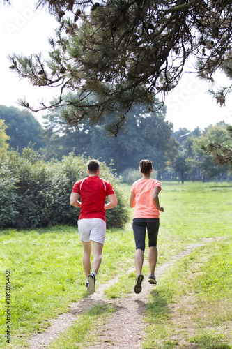 People running