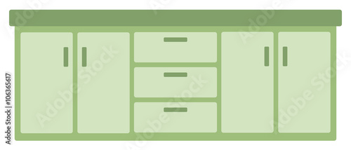 Kitchen cabinet with drawers