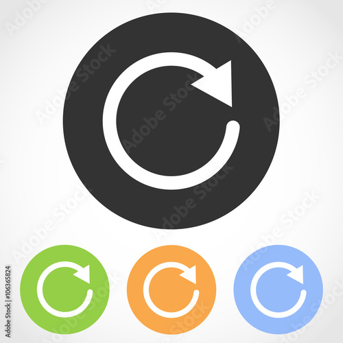 Updates mark icons - vector illustration.