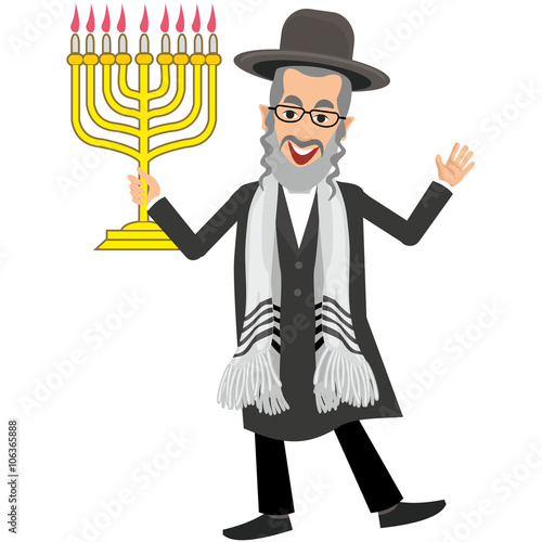 Jew with menorah