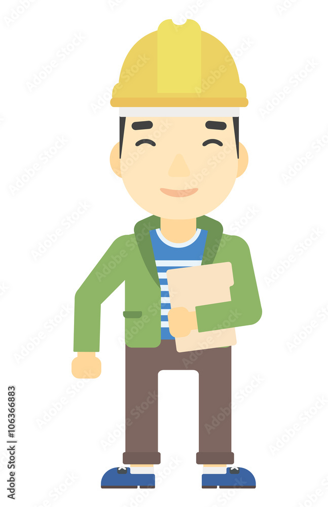Man holding tablet. Man holding tablet.