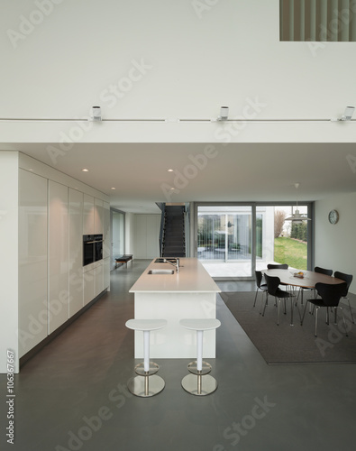 Modern white kitchen