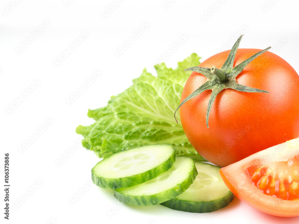 Juicy Isolated Tomato in white background Juicy Isolated Tomato in white background