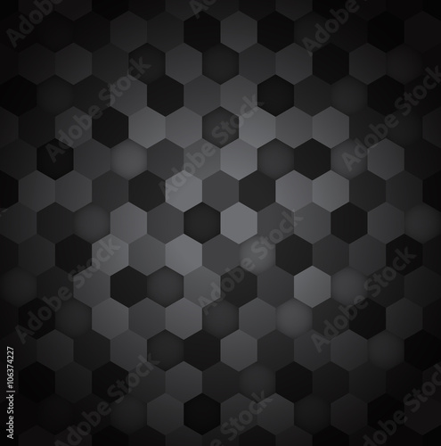 Seamless hexagon pattern abstract background, Vector illustration.