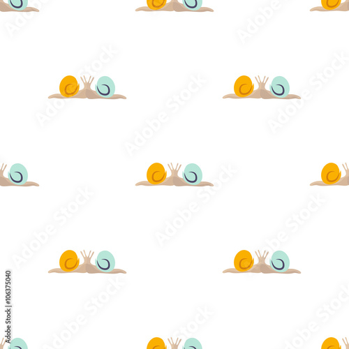 Color illustration of pair snails icon