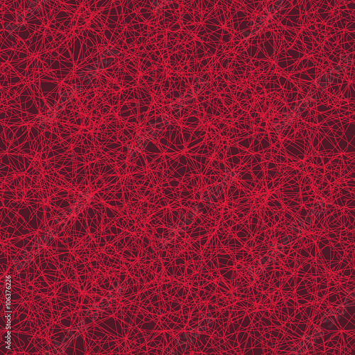 Vector abstract background with tangled hank of thin lines