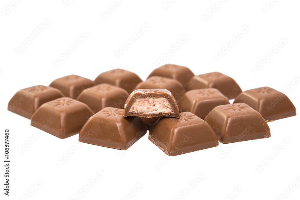 chocolate with strawberry filling chocolate with strawberry filling