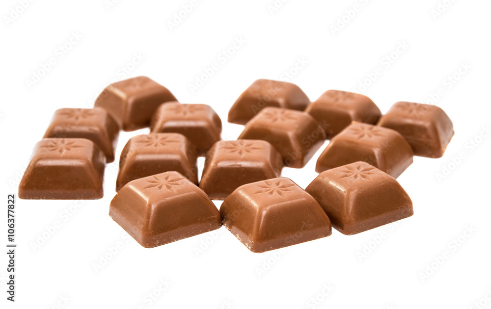 Fototapeta premium chocolate with strawberry filling