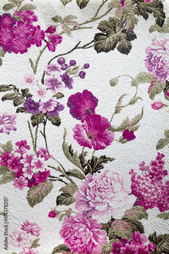Vintage rose fabric background