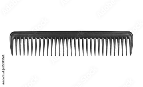 Bild auf Leinwand Black comb isolated on white background