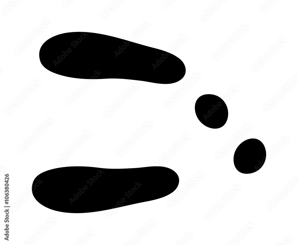 Animal foot prints and tracks isolated steps traces on white for wildlife concept design vector. Animal foot prints and tracks isolated steps traces on white for wildlife concept design vector.