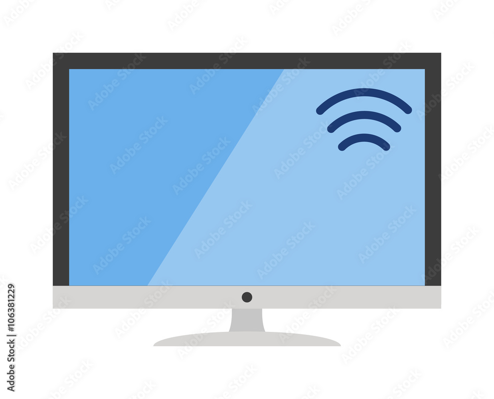 Tv icon technology media flat design style vector illustration. Tv icon technology media flat design style vector illustration.