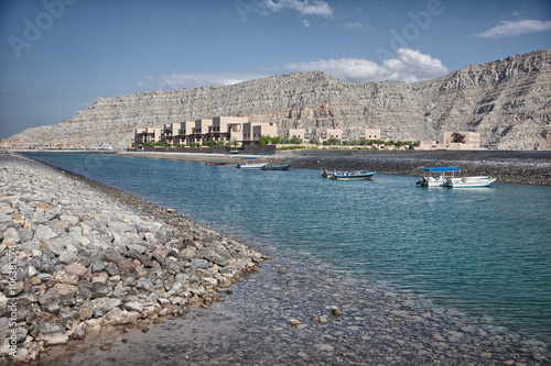 Amazinc coastal scenery near Khasab, in Musandam peninsula, Oman