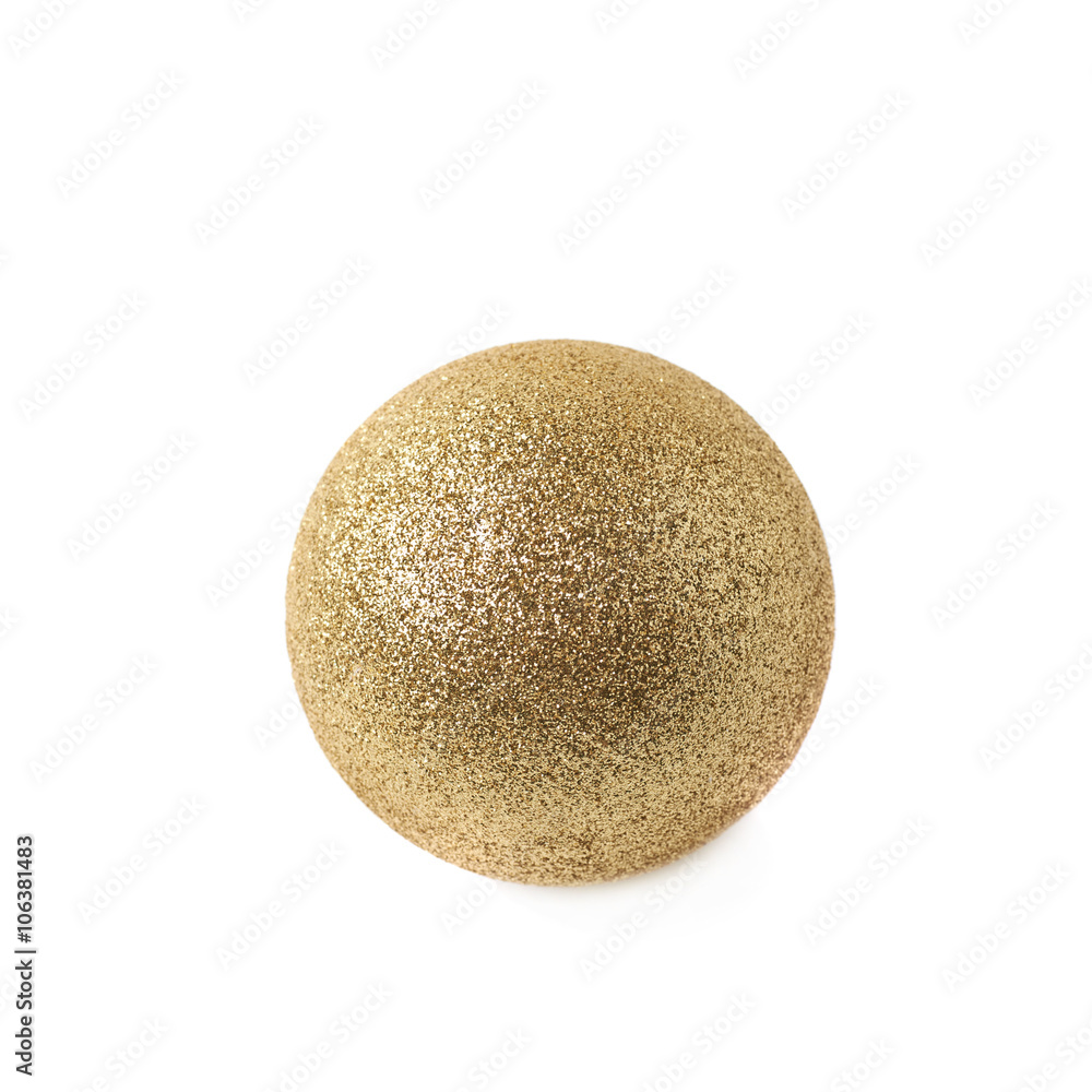 Single Christmas ball isolated Single Christmas ball isolated