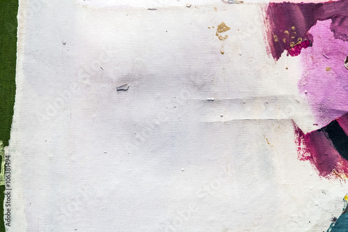 Painted canvas fragment tex...