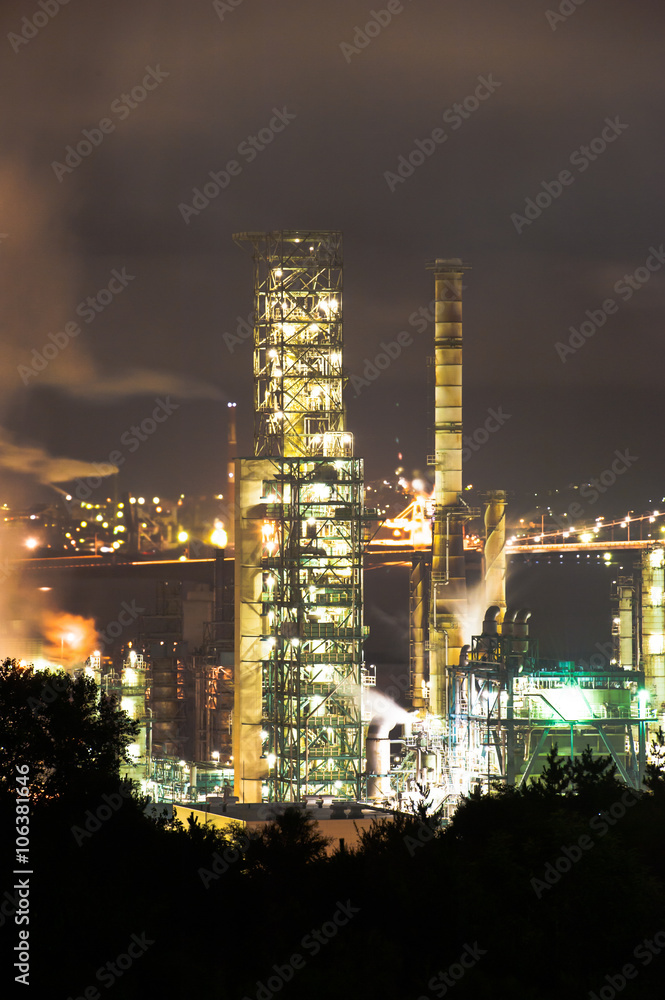 Fototapeta premium 工場夜景