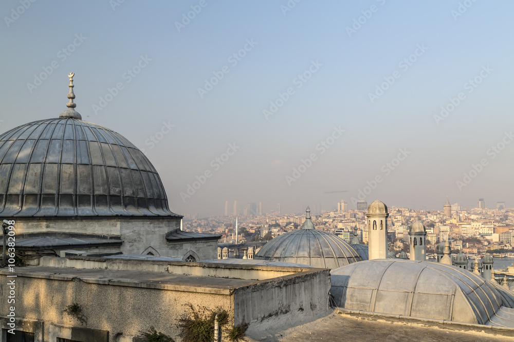 View from Suleymaniye Mosque, Istanbul View from Suleymaniye Mosque, Istanbul