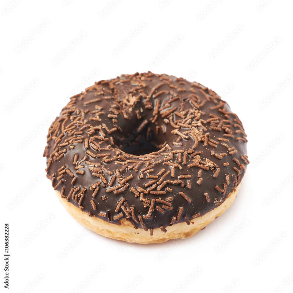Chocolate donut isolated Chocolate donut isolated