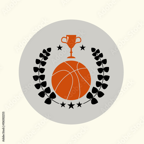VIntage Basketbal emblem