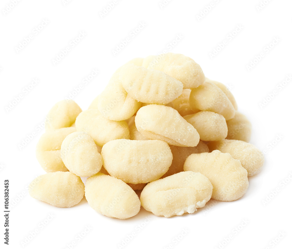 Pile of gnocchi dough dumplings Pile of gnocchi dough dumplings