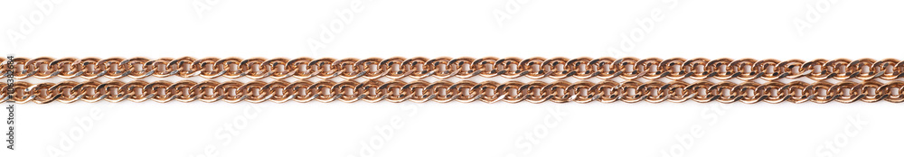 Golden chain isolated Golden chain isolated