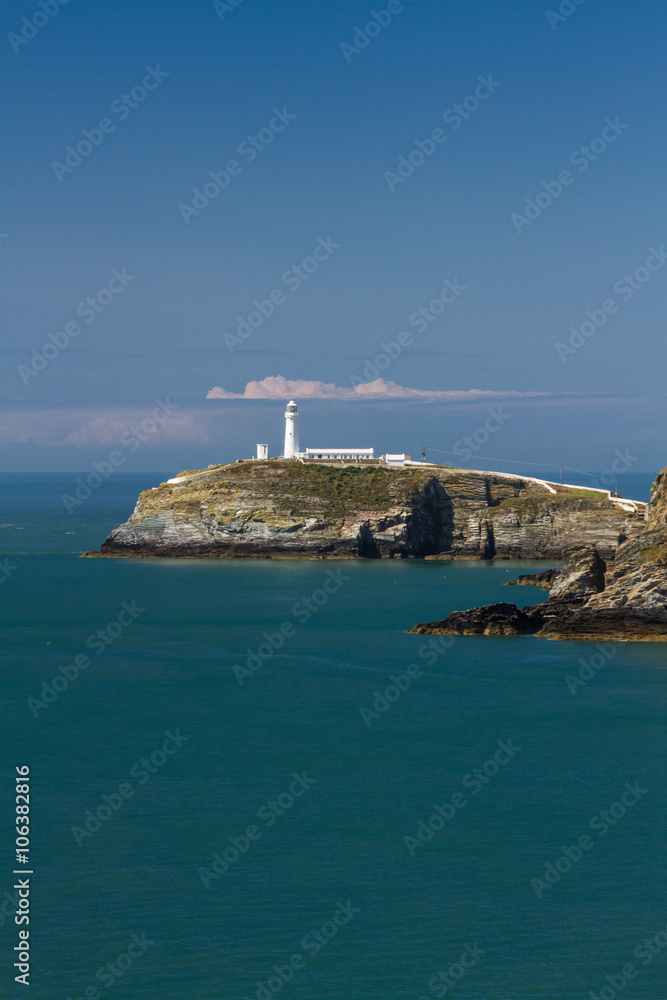 South Stack with lighthouse