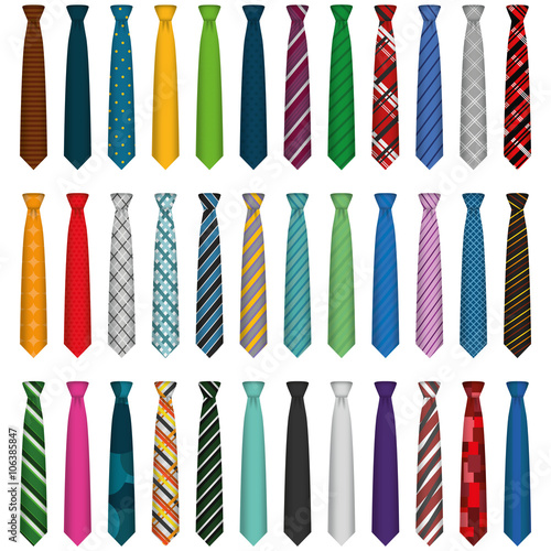 Illustration Graphic Vector Set Tie