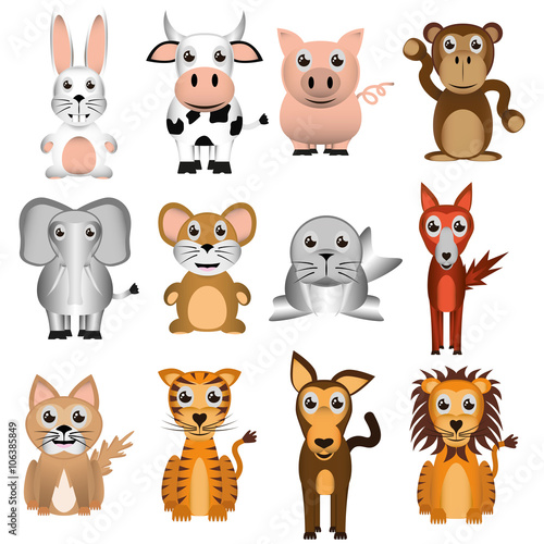Illustration Graphic Vector Set Animals